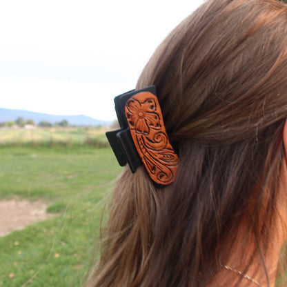 Leather Claw Clip