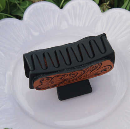 Leather Claw Clip