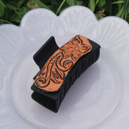 Leather Claw Clip